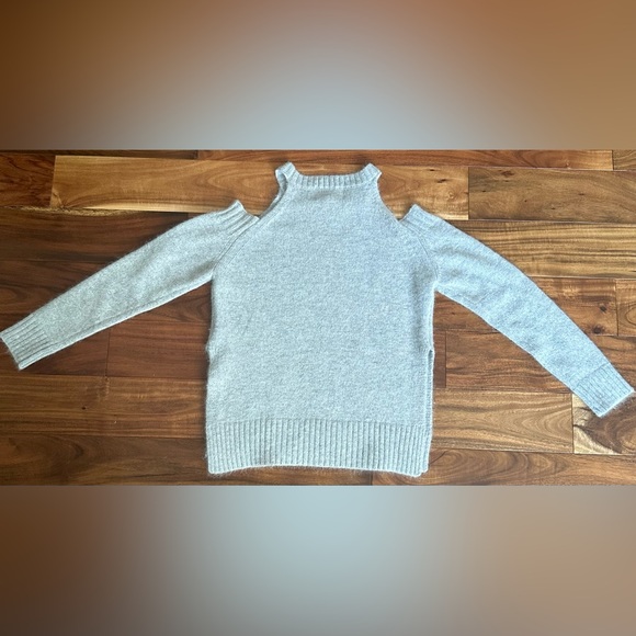 J.O.A Cold Shoulder Gray Sweater - Picture 10 of 11